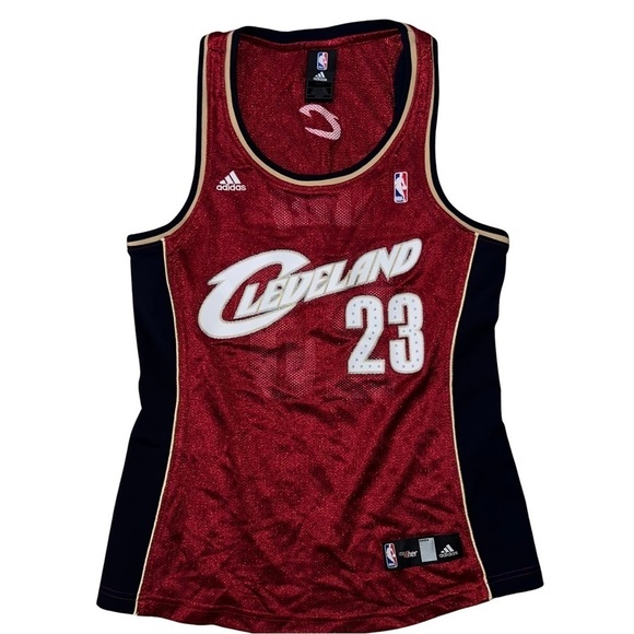 Adidas NBA LeBron James Cleveland Cavs Sleeveless Jersey Women’s Size Small - Picture 1 of 7